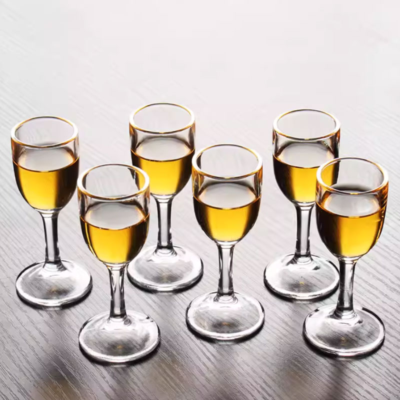 Wine Beer And Spirit - 6 Stuks Sets Prachtige Kleine Wijnglas