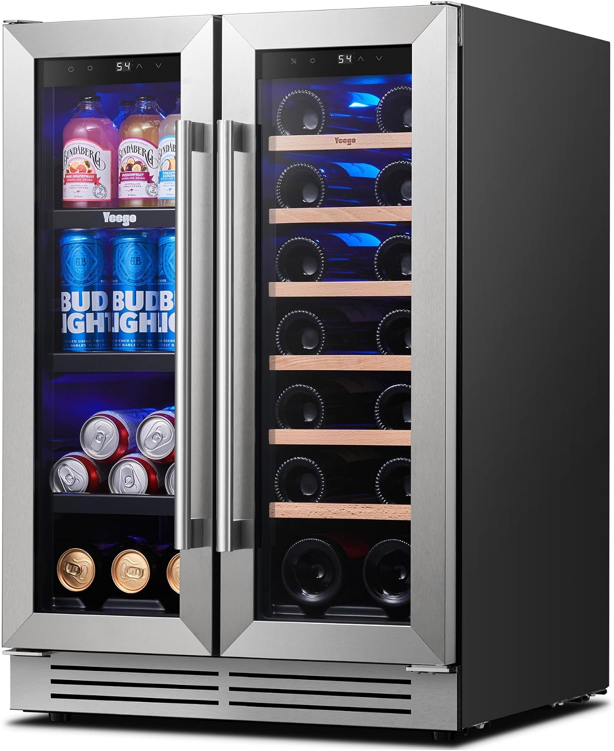 Wine Beer Cooler Fridge - Yeego 24 Inch Wijn- en drankenkoelkast