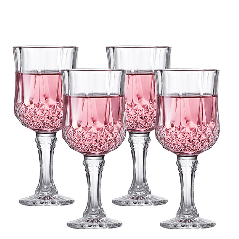 Wine Glass Set Crystal - 4 Stuks Set Champagne Cups Rode