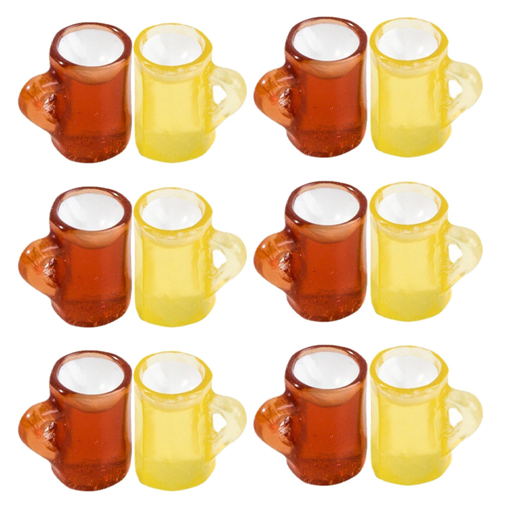 Wine Beer Photo - 20 stuks miniatuur hars biermokken, realistische