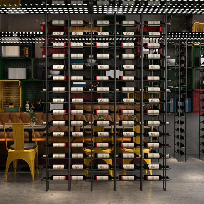 Wine Bottle Size - Flessenplank Wijnrek Metallic Hotel Modern Minimalistisch