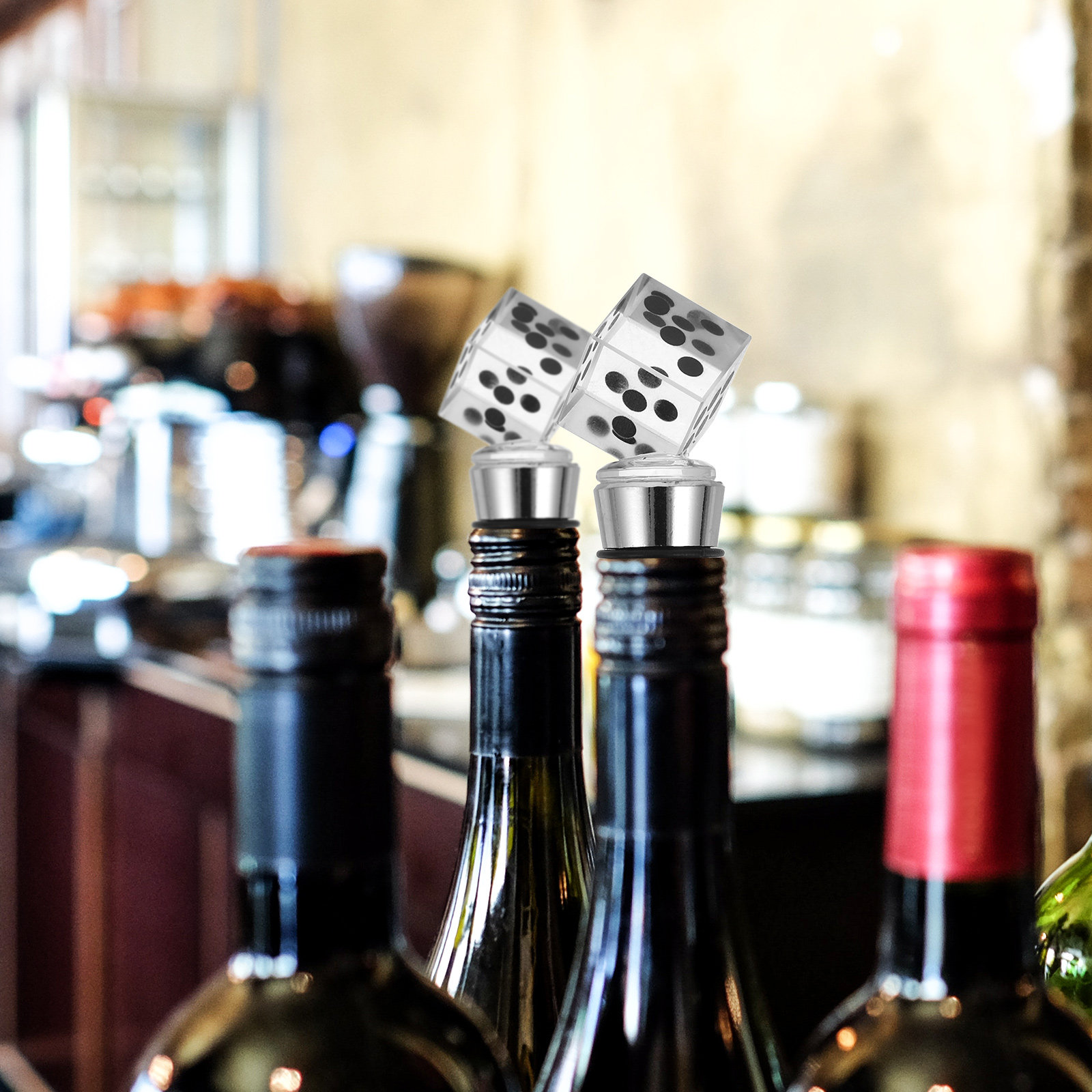 Wine Bottle Size - Doorzichtige wijnflesstopper, luchtdicht, behoudt de versheid,