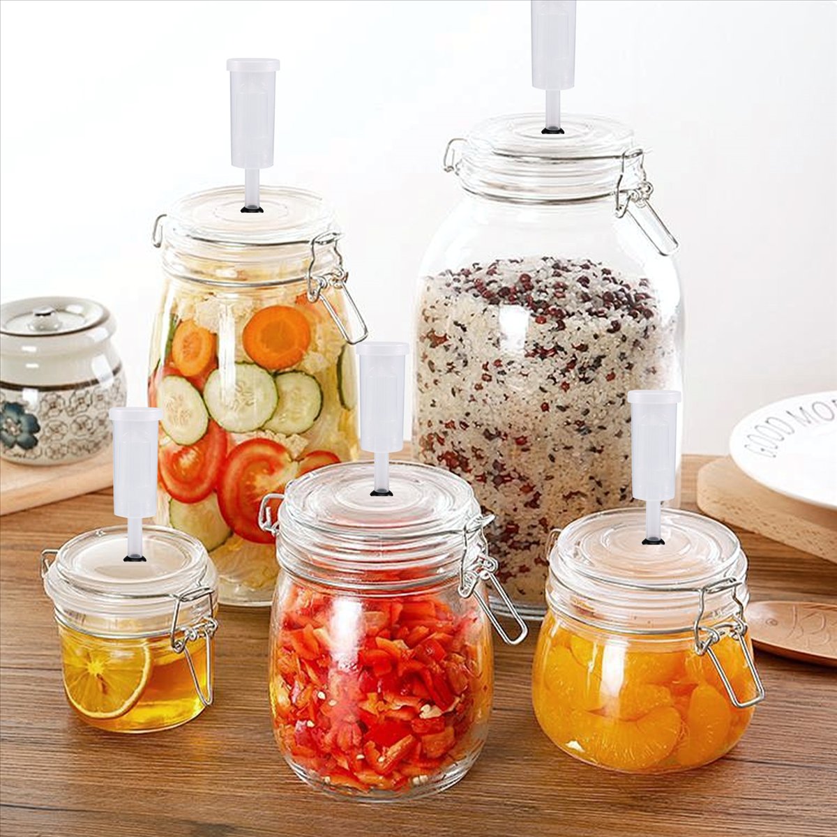 Beer Wine Kit - ABFS Fermentatie Deksels Set, Luchtsluis voor