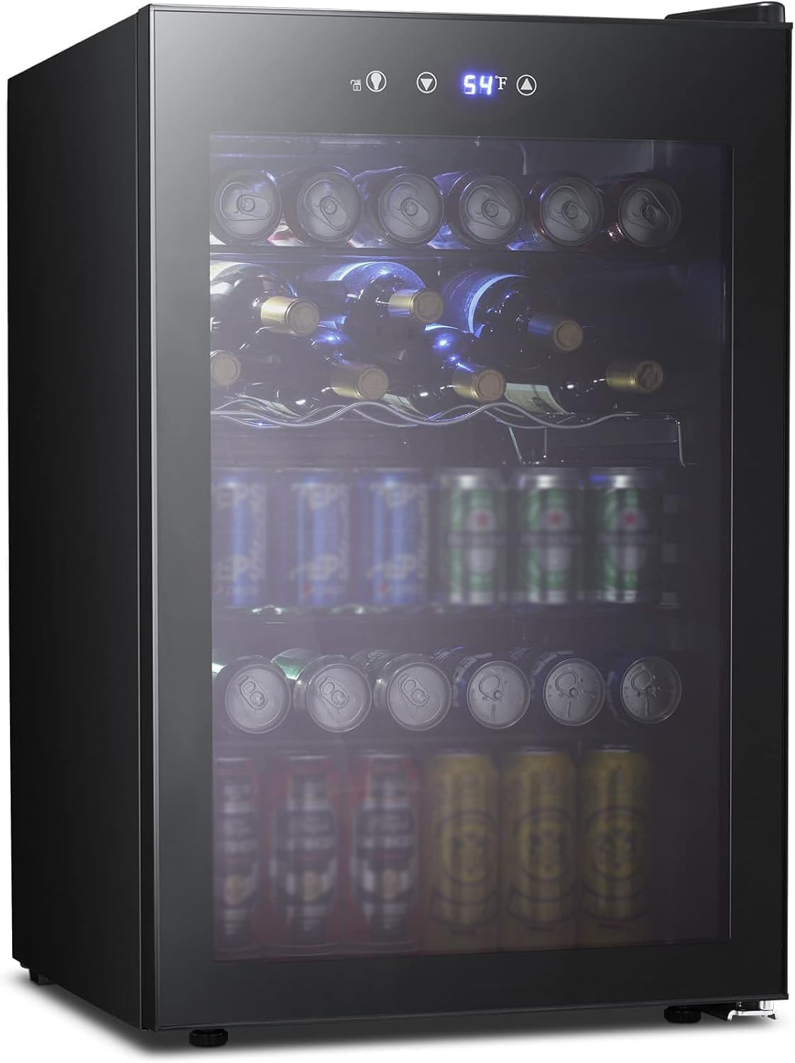 Wine Beer Cooler Fridge - 4,5 Cu.ft drankenkoelkast, 145 blikjes mini