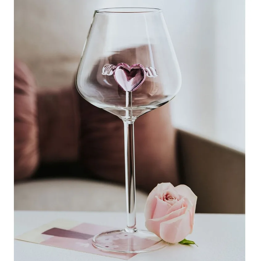 Wine Bottle Size - Grote capaciteit creatieve 3D diamant roze