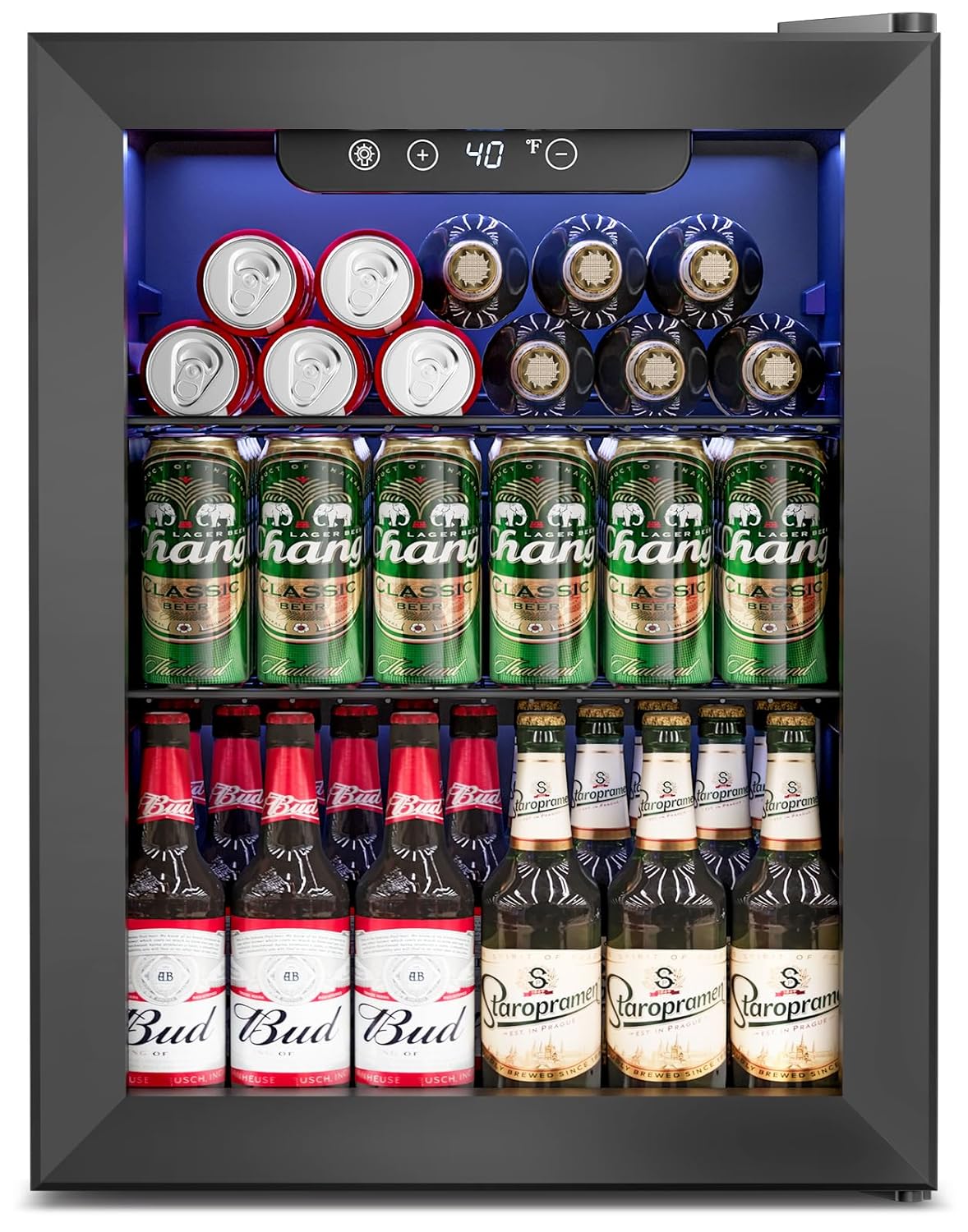 Wine Beer Cooler Fridge - 1,7 Cu.Ft drankenkoelkast - 68 blikjes