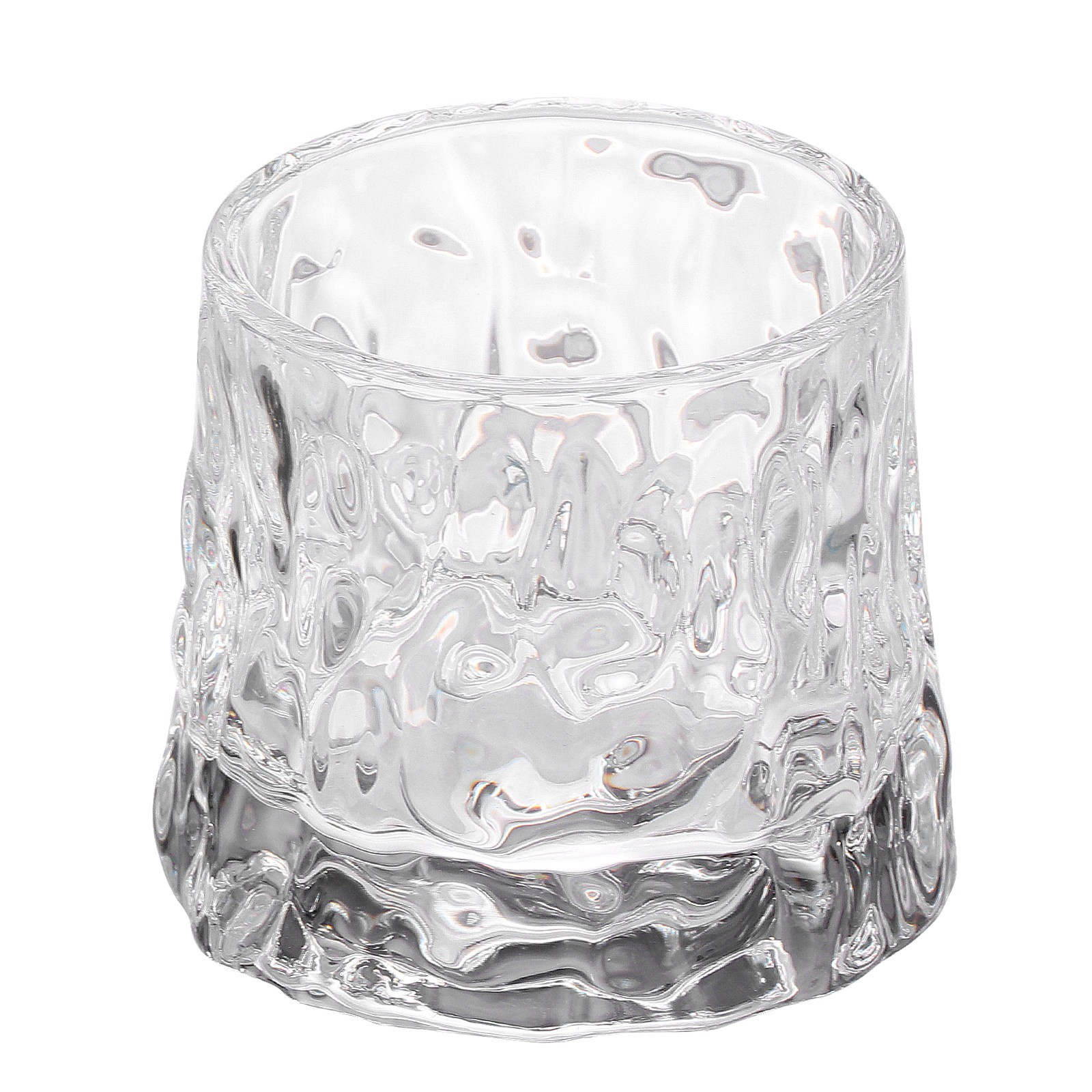 Wine Beer The Whiskey - 1 Stuks Gehamerde Wijnbeker Premium Dikke
