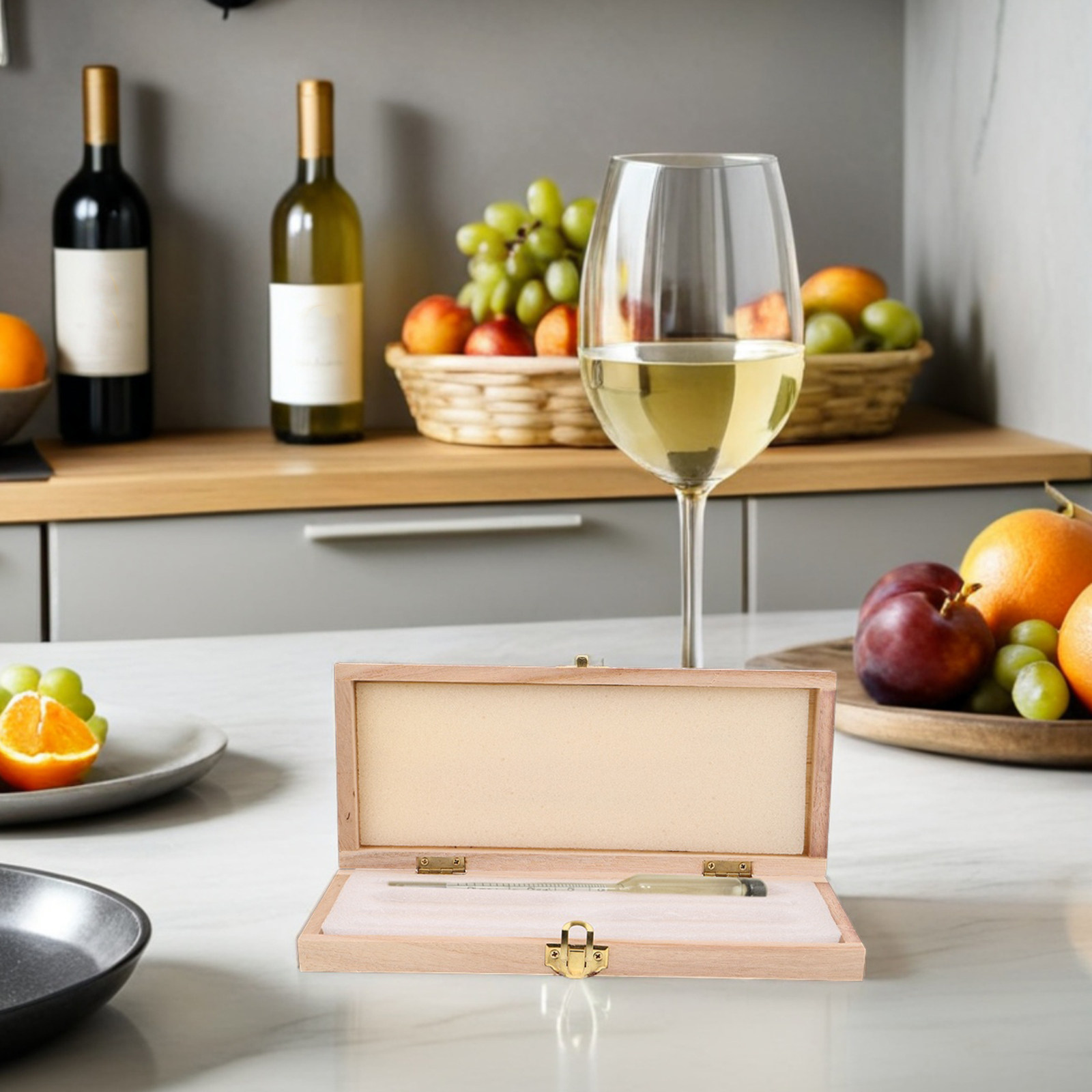 Houten hydrometer opbergdoos m - Wine Beer And Spirit recensie en prijs