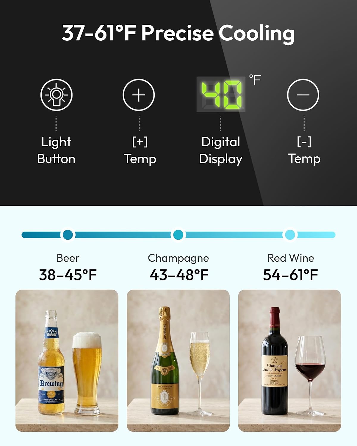 125 blikjes drankenkoeler met  - Wine Beer Cooler Fridge recensie en prijs