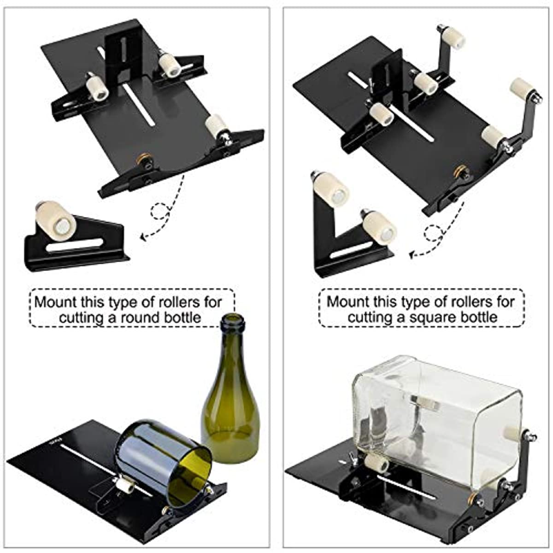 Glazen flessensnijder, vierkan - Beer Wine Kit recensie en prijs