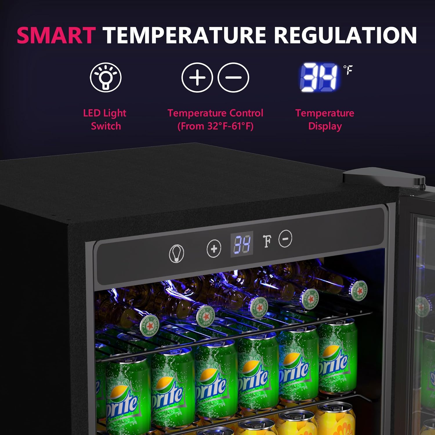 4,5 Cu.ft drankenkoelkast, 145 - Wine Beer Cooler Fridge recensie en prijs