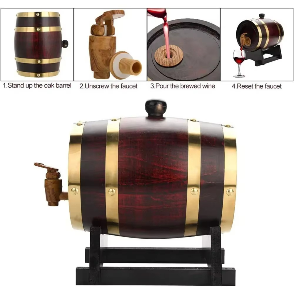 Whiskey Barrel Dispenser Eiken - Wine Beer And Spirit recensie en prijs