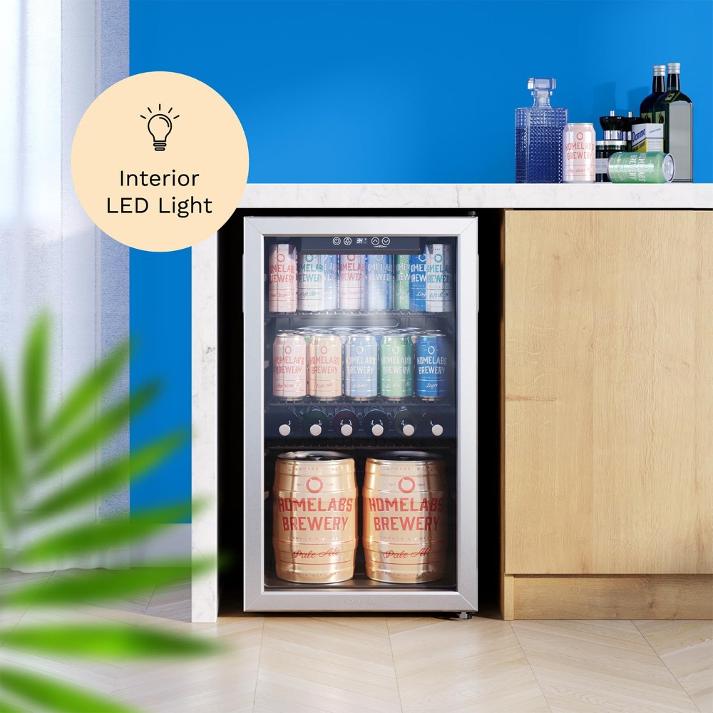 120 blikjes mini-koelkast, gla - Wine Beer Cooler Fridge recensie en prijs