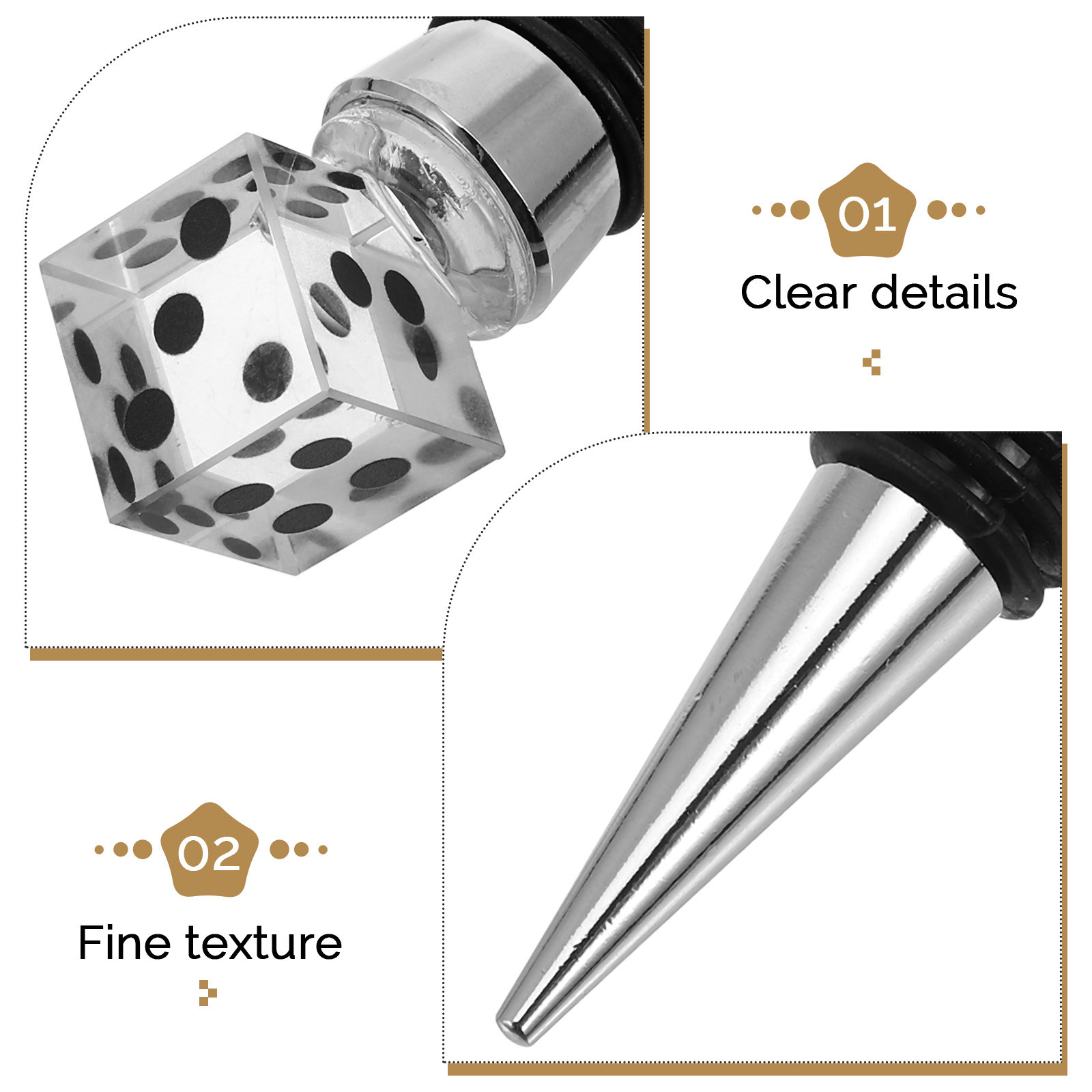 Doorzichtige wijnflesstopper,  - Wine Bottle Size recensie en prijs