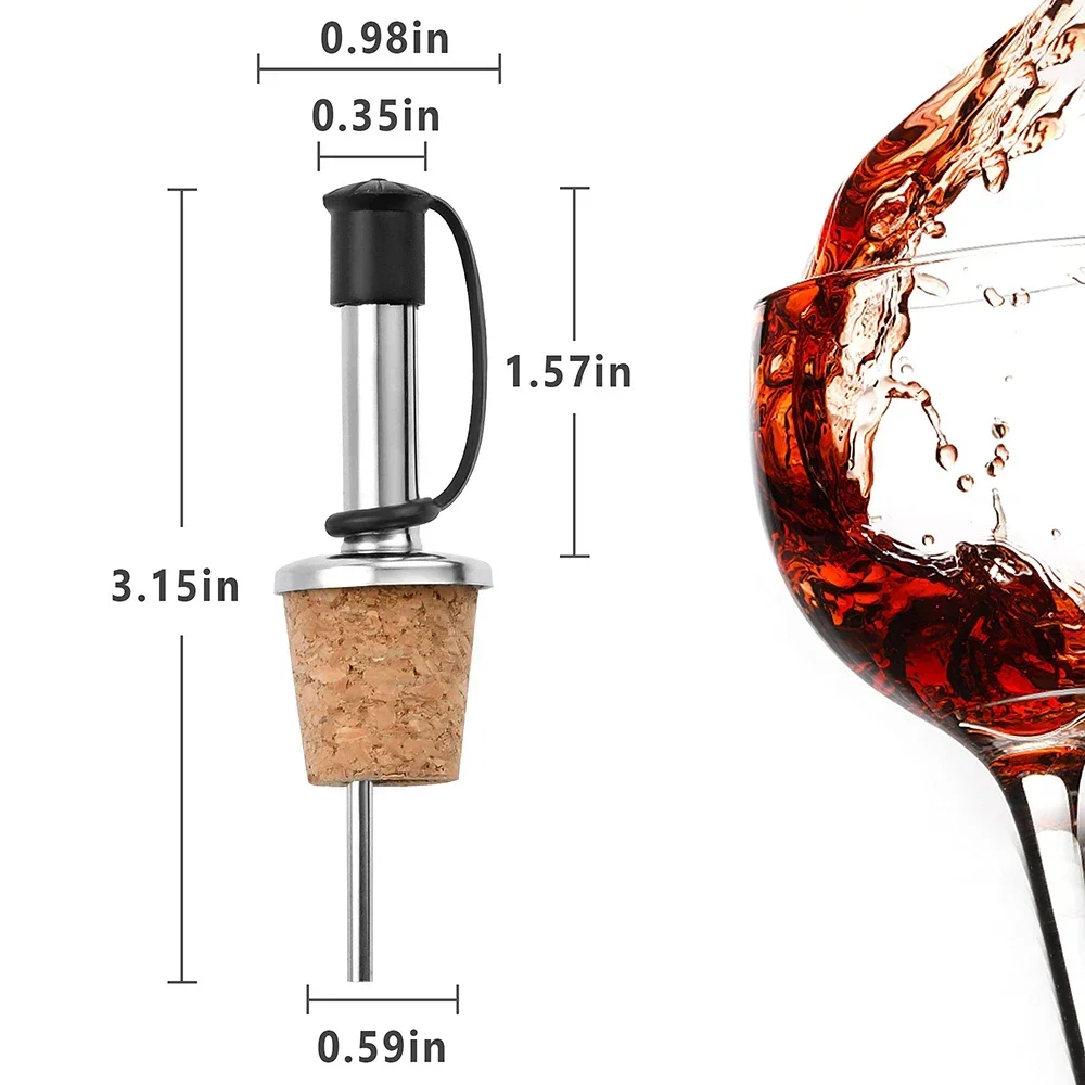 1PC Red Wine Cork Pourer Stain - Wine Beer And Spirit recensie en prijs