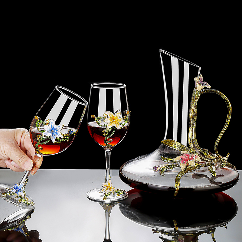Emaille kristallen vintage bek - Wine Glass Set Crystal recensie en prijs