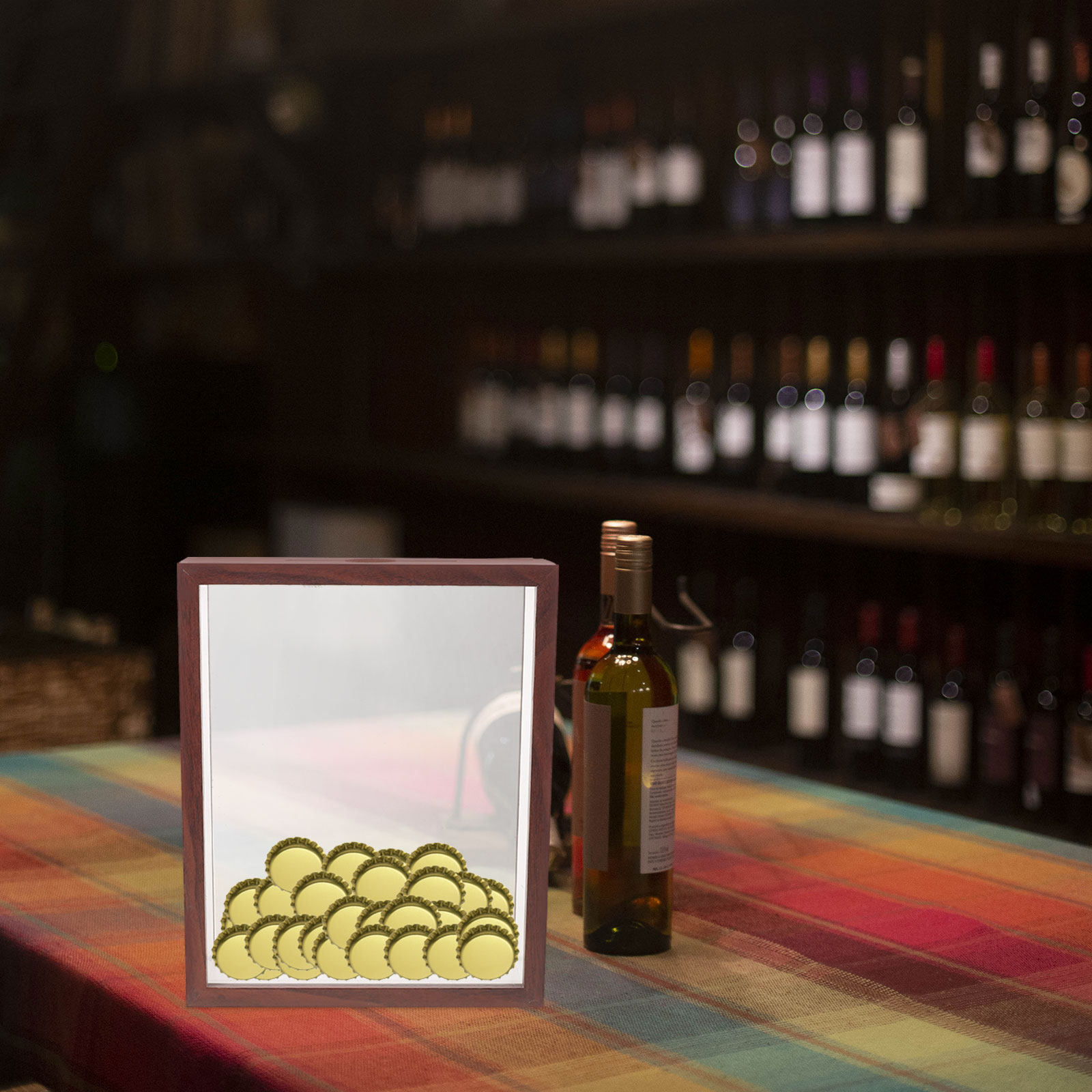 Bierdoppen schaduwdoos met bov - Wine Beer Photo recensie en prijs