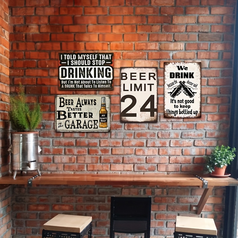 4 stuks vintage bier- en wijnm - Wine Beer Pub recensie en prijs
