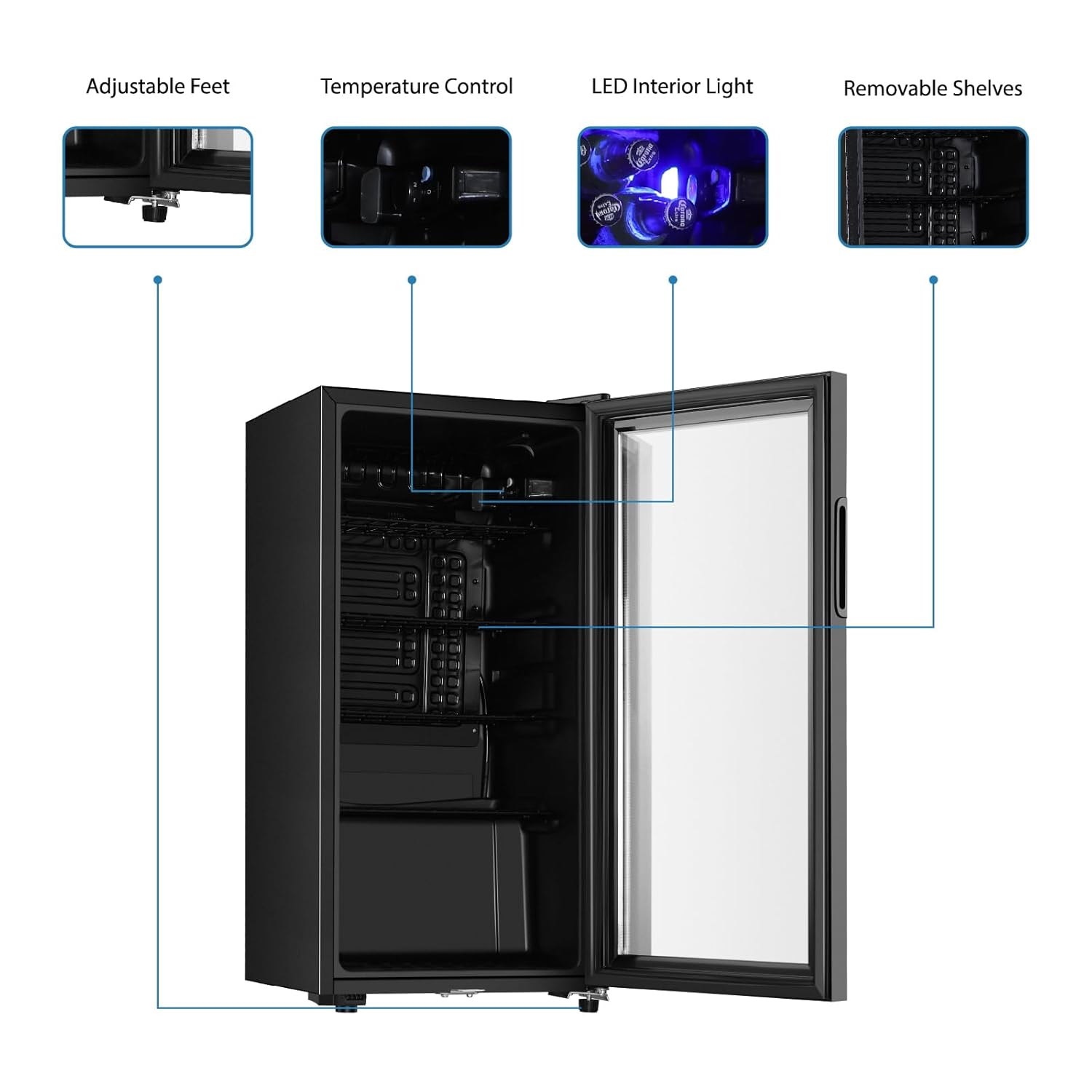 Drankenkoelkast, 3,2 Cu.ft min - Wine Beer Cooler Fridge recensie en prijs