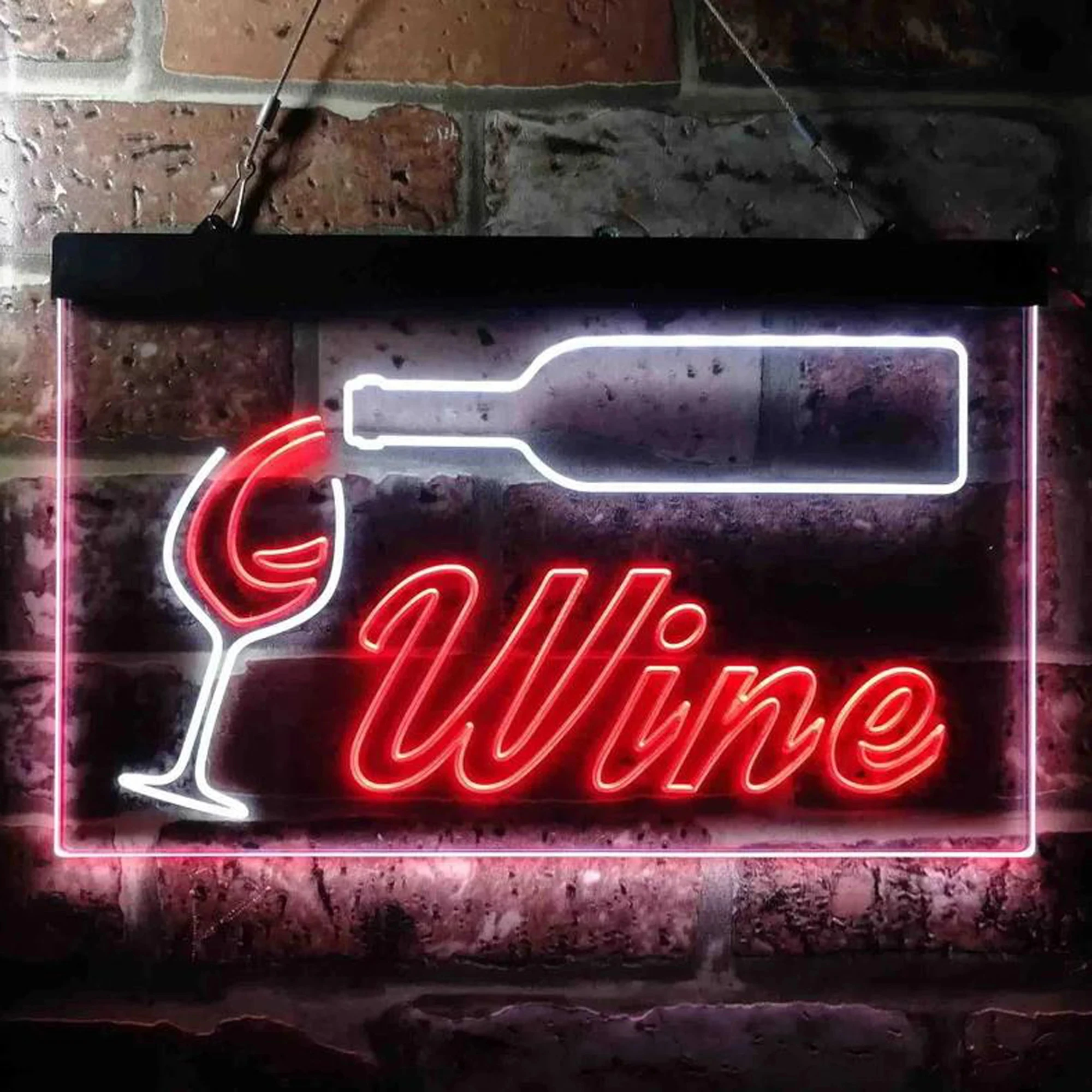 Dubbele Kleur Led Neon Wijn Ba - Wine Beer Pub recensie en prijs