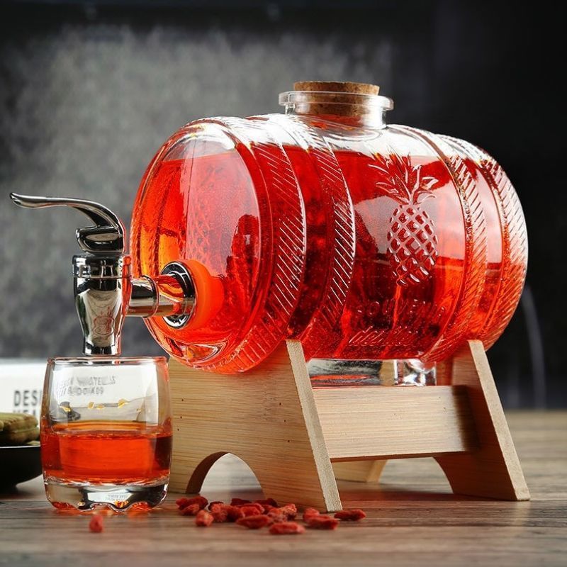 1L glazen whiskyvat wijnvat bi - Wine Beer The Whiskey recensie en prijs