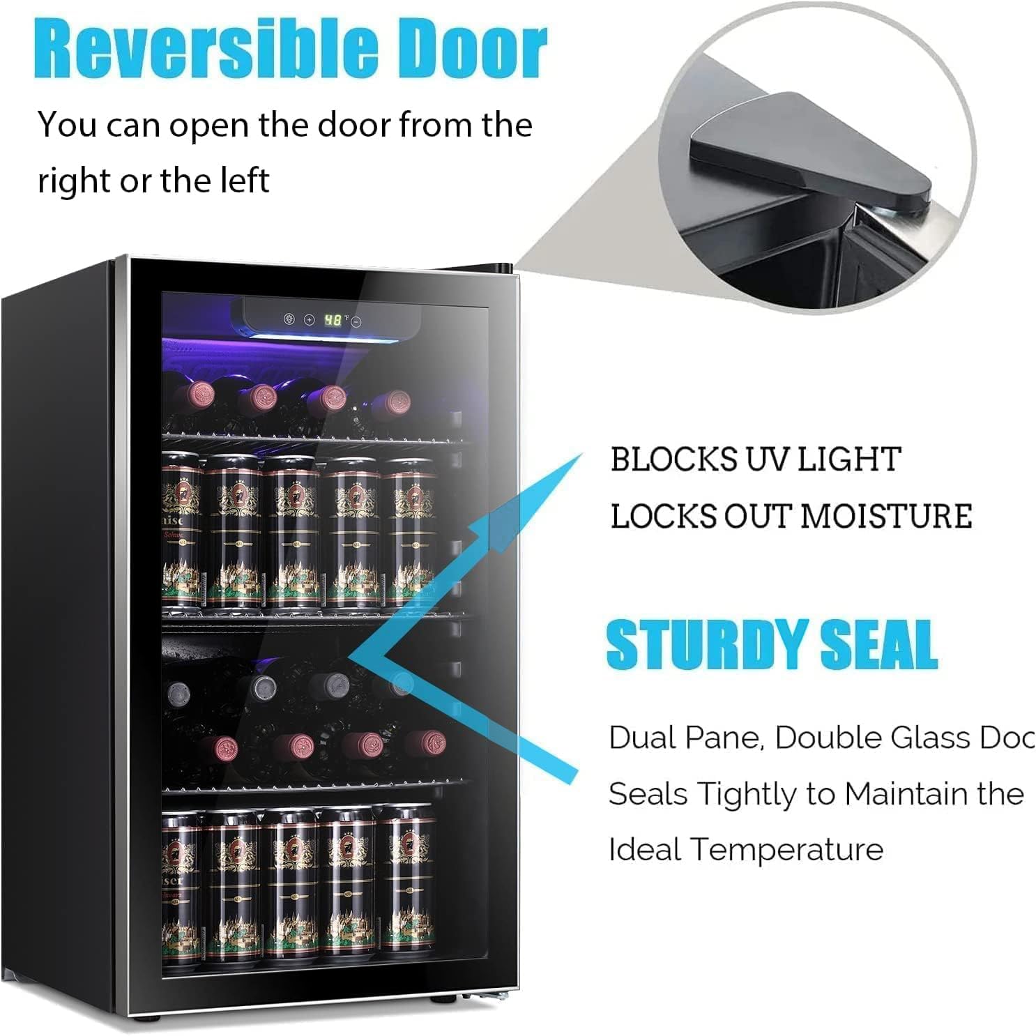 26 Flessen 130 Blikjes Wijnkoe - Wine Beer Cooler Fridge recensie en prijs