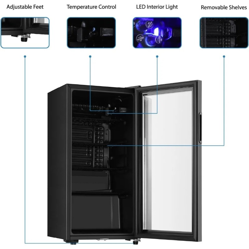 Drankkoelkast, minikoelkast va - Wine Beer Cooler Fridge recensie en prijs