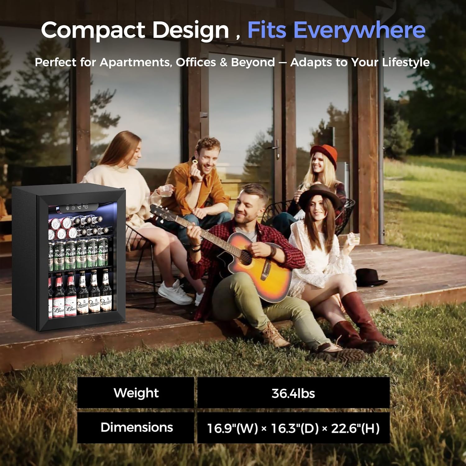 1,7 Cu.Ft drankenkoelkast - 68 - Wine Beer Cooler Fridge recensie en prijs