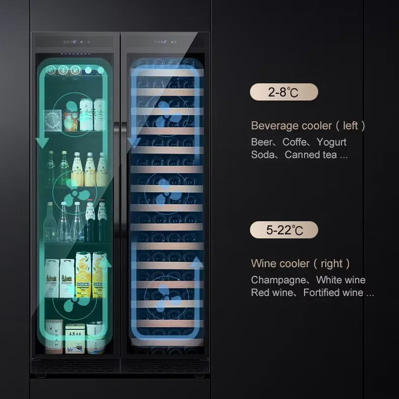 Inbouw drankenkoelkast dubbele - Wine Beer Cooler Fridge recensie en prijs