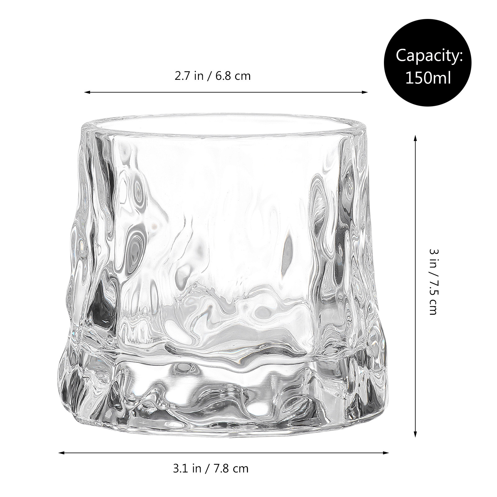 1 Stuks Gehamerde Wijnbeker Pr - Wine Beer The Whiskey recensie en prijs