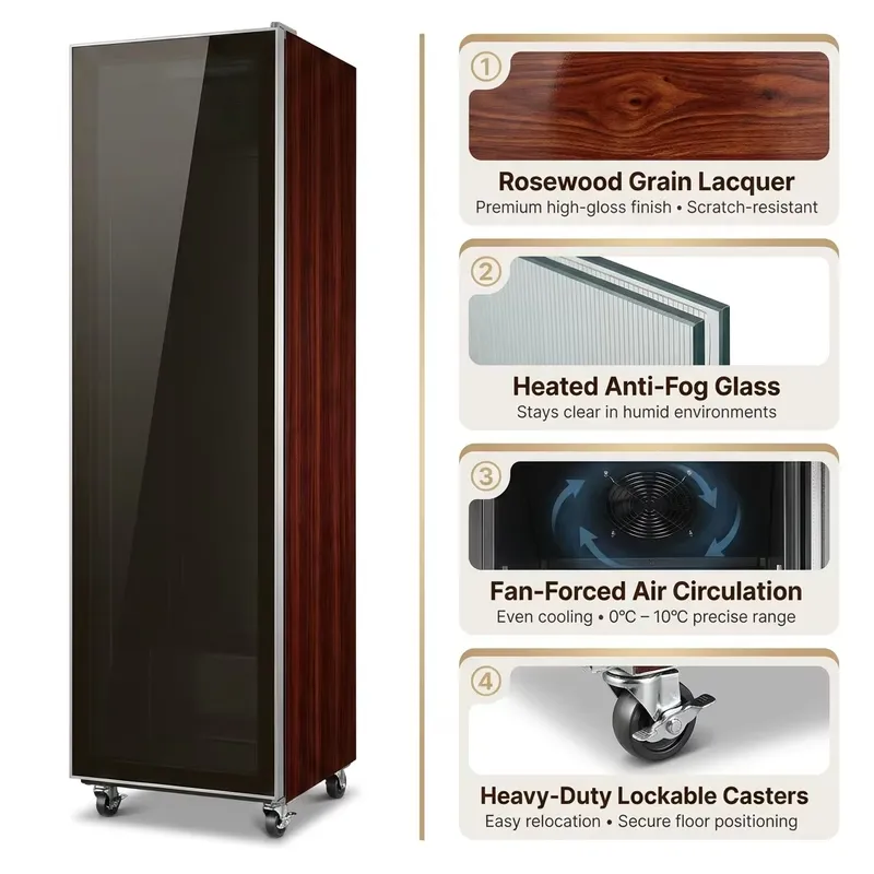 YWM Certificaat Palisander Afw - Wine Beer Cooler Fridge recensie en prijs