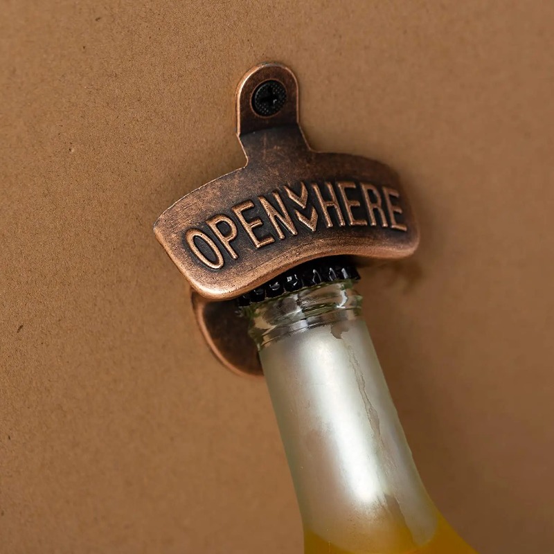 Retro wandgemonteerde flesopen - Wine Beer Pub recensie en prijs